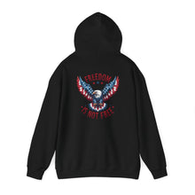 Load image into Gallery viewer, Freedom Eagle Unisex Hooded Sweatshirt - Bold American Flag Design
